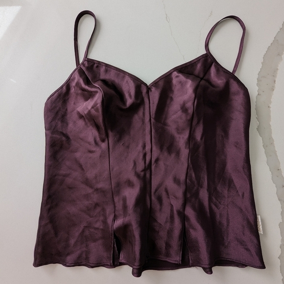 Silk & Satin Vintage Y2K Purple Camisole EUC  Small - Picture 7 of 9